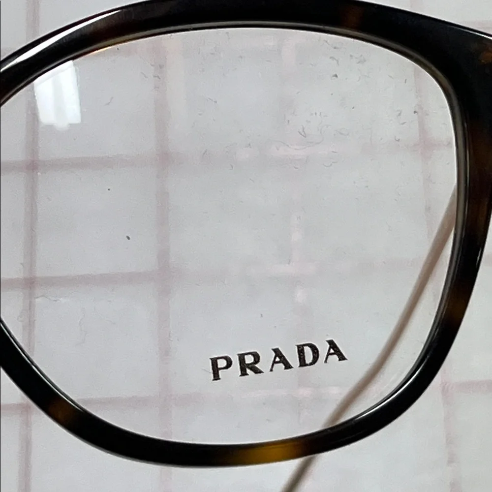 PRADA NWOT "Conceptual" VPR 11V Havana & Gold Mod Square/Cat Eye 53-17-140 Frame - Picture 11 of 16